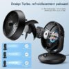 Ventilateur Silencieux Ultra Puissant,22dB Portable & Table,Circulation d'air Turbo 3D