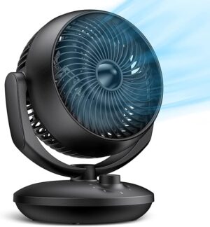 00 Ventilateur Silencieux Ultra Puissant,22dB Portable & Table,Circulation d'air Turbo 3D