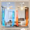 A: Silencieux Ventilateur Plafond avec Lumiere et Telecommande,