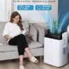 Climatisation portable 3 en 1 10000 BTU – Refroidissement, Ventilation, déshumidification – Silencieux