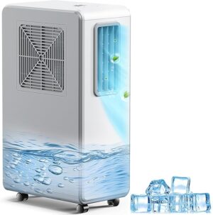 Climatiseur mobile 4-en-1 et refroidisseur d'air, déshumidificateur, ventilation,