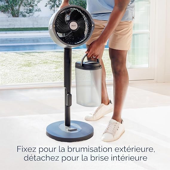 Ventilateur – Intérieur et extérieur, brumisation intégrée