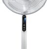 Ventilateur sur pied avec oscillation, Blanc