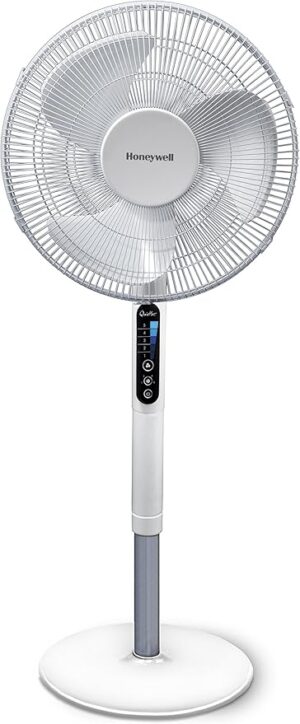 Ventilateur sur pied avec oscillation, Blanc