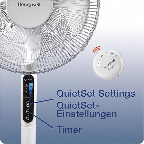 Ventilateur sur pied avec oscillation, Blanc