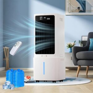 Climatiseur Mobile avec Télécommande, Minuterie 1-12h, Oscillation 60°