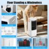 Climatiseur Mobile avec Télécommande, Minuterie 1-12h, Oscillation 60°