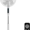 Ventilateur sur Pied 30W | 24 Vitesses | Modes Normal, Naturel et Nuit | Minuterie 15h |