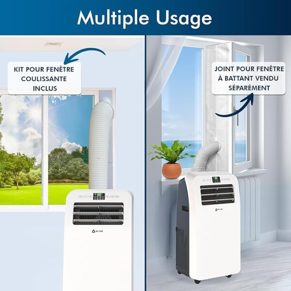 Climatiseur Mobile 12 000 BTU Puissant & Silencieux -