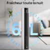 DREO Ventilateur Tour avec refroidissement par eau , blanc