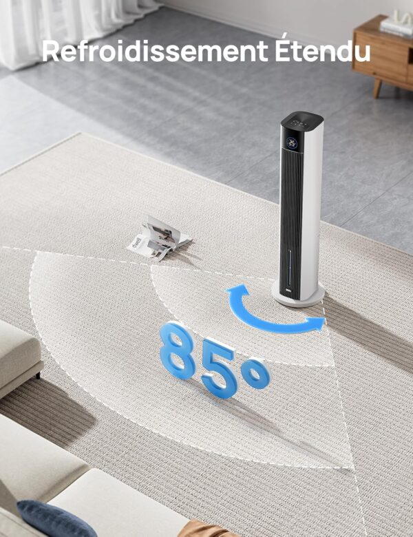 DREO Ventilateur Tour avec refroidissement par eau , blanc