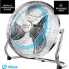 A Ventilateur de sol 120W, 3 vitesses, silencieux