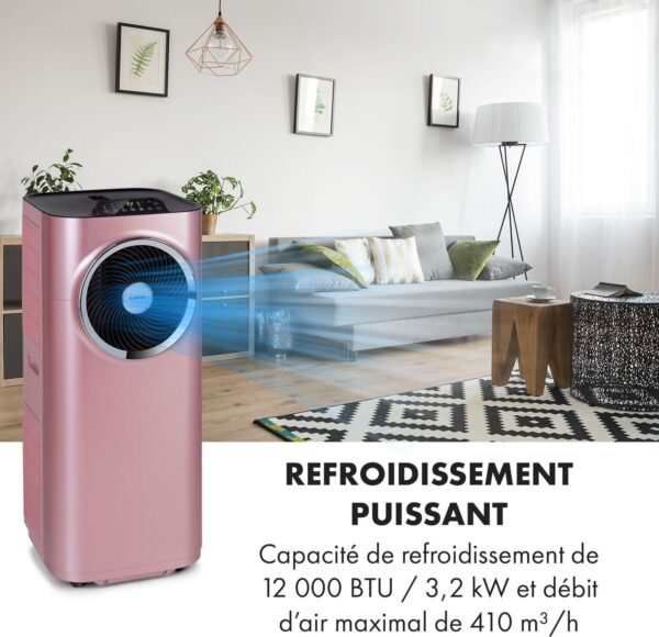 2 Climatiseur mobile Klarstein Kraftwerk Smart 12K Rose — Wifi, 12000 BTU Rated 4.57 sur 5 basée sur 37notes des clients 37 avis