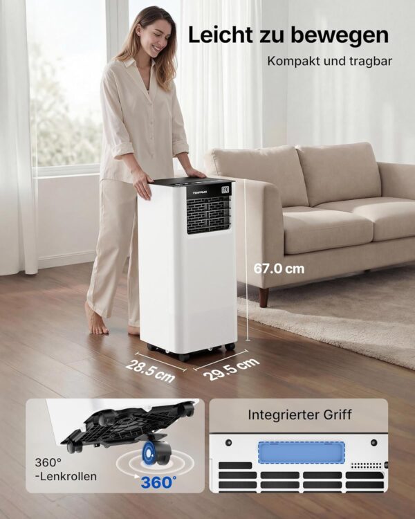 Climatiseur Mobile 9000 BTU, 3-en-1