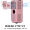 4 Climatiseur mobile Klarstein Kraftwerk Smart 12K Rose — Wifi, 12000 BTU Rated 4.57 sur 5 basée sur 37notes des clients 37 avis