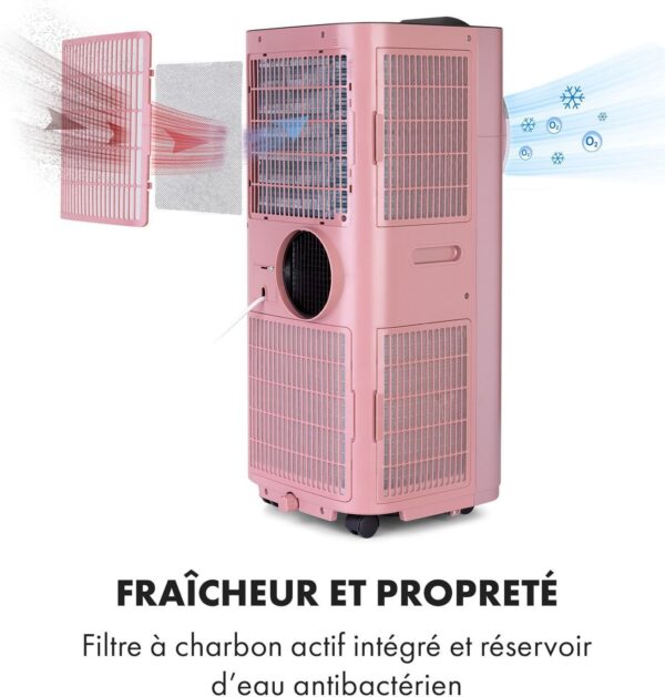 4 Climatiseur mobile Klarstein Kraftwerk Smart 12K Rose — Wifi, 12000 BTU Rated 4.57 sur 5 basée sur 37notes des clients 37 avis