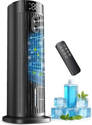 Climatiseur Mobile Silencieuse 2026 Rafraîchisseur d'air Portable avec Télécommande