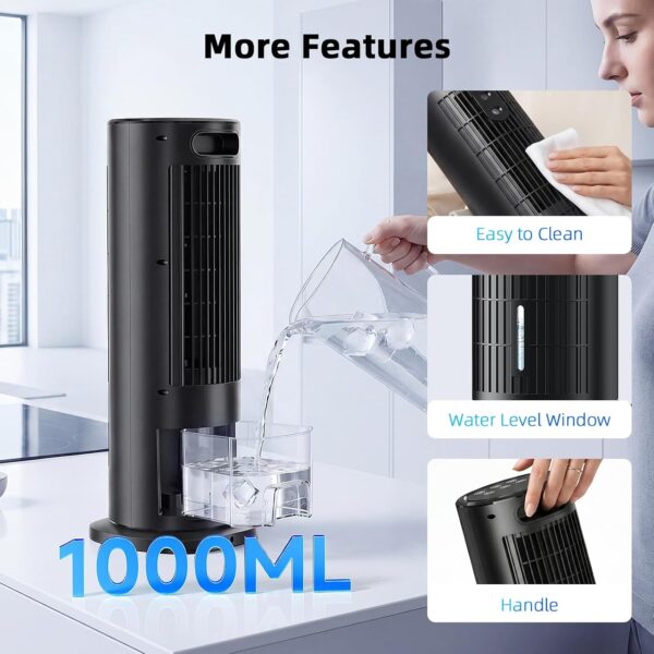 53 Climatiseur Mobile Silencieuse 2026 Rafraîchisseur d'air Portable avec Télécommande