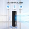 54 Climatiseur Mobile Silencieuse 2026 Rafraîchisseur d'air Portable avec Télécommande