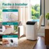 A nouveau disponible :SereneLife Climatiseur Portable 12 000 BTU – Clim Mobile 4 en 1 Silencieuse avec WiFi