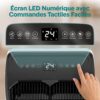 A nouveau disponible :SereneLife Climatiseur Portable 12 000 BTU – Clim Mobile 4 en 1 Silencieuse avec WiFi