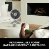 A nouveau :Shark FlexBreeze Pro Mist Ventilateur intérieur/extérieur sans fil, brumisateur portable, portée 20 m, sur pied ou de table, 5 vitesses, silencieux, télécommande, dove, FA300WHEU