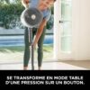 A nouveau :Shark FlexBreeze Pro Mist Ventilateur intérieur/extérieur sans fil, brumisateur portable, portée 20 m, sur pied ou de table, 5 vitesses, silencieux, télécommande, dove, FA300WHEU