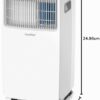 Climatiseur Mobile 7000 BTU/H 2kW, Climatisation 3-EN-1, Fonction Follow me, Minuterie, Télécommande