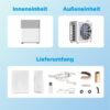 A A: Midea Portasplit - Pompe à chaleur mobile - Refroidissement A++/chauffage A+, 12 000 BTU 3,5 kW -
