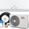 A nouveau : Climatiseur Reversible 9000 BTU 2,6 KW, Climatiseur Split R32 avec Chauffage, Refroidissement